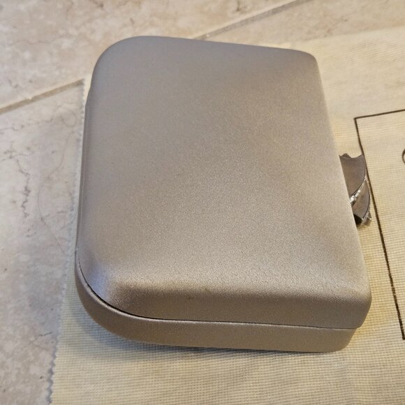 RARE NWT COUTURE RODO ITALY BEIGE SWAROVSKI CRYSTAL EVENING SHOULDER BAG CLUTCH - Picture 9 of 15